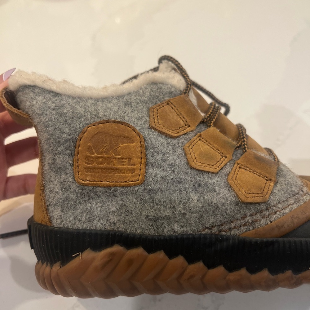 Sorel Gray and Brown Winter Boots